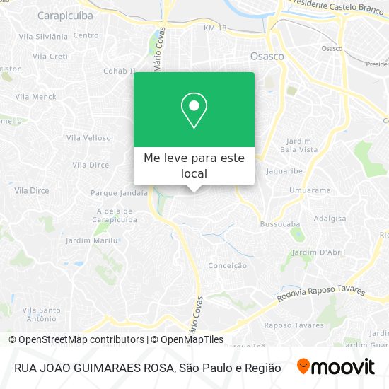 RUA JOAO GUIMARAES ROSA mapa