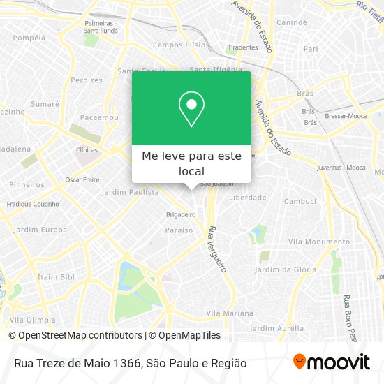 Rua Treze de Maio  1366 mapa