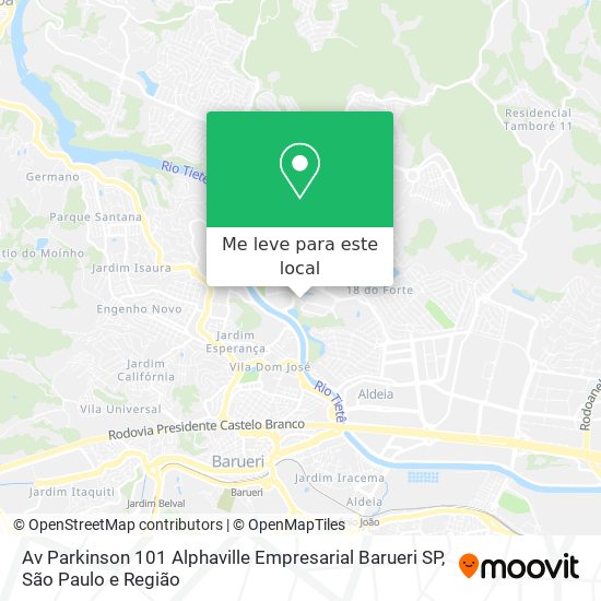 Av  Parkinson  101   Alphaville Empresarial  Barueri   SP mapa