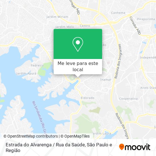Estrada do Alvarenga / Rua da Saúde mapa