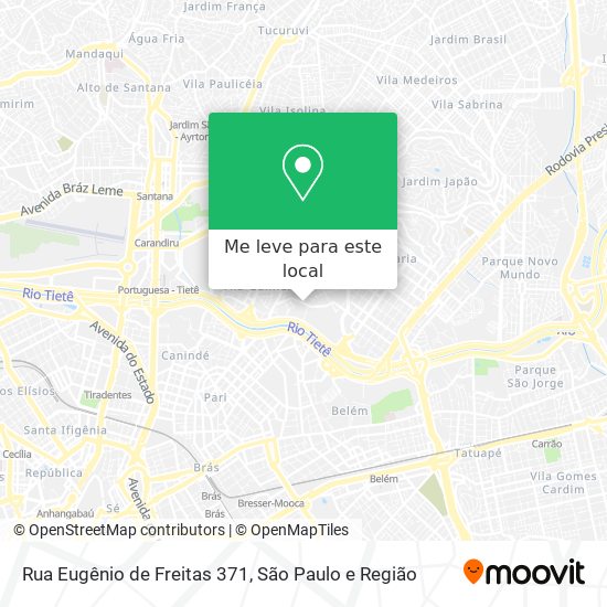 Rua Eugênio de Freitas 371 mapa