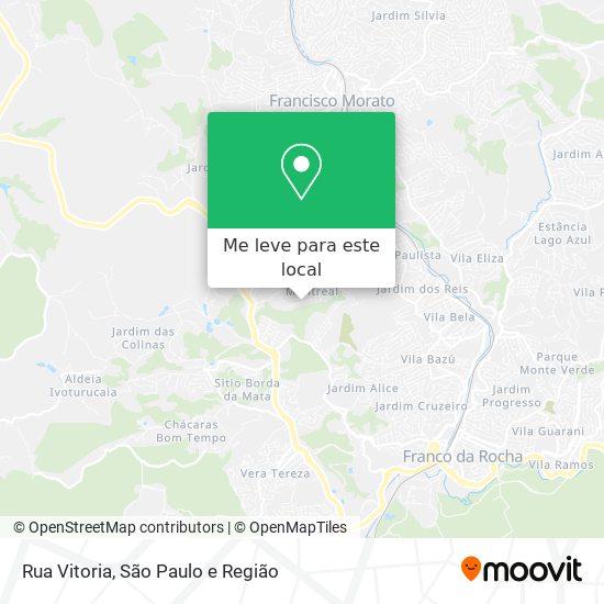 Rua Vitoria mapa