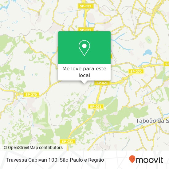 Travessa Capivari 100 mapa