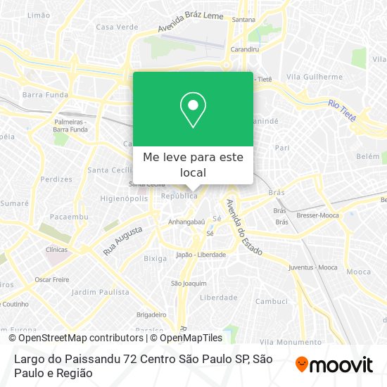 Largo do Paissandu  72   Centro   São Paulo   SP mapa
