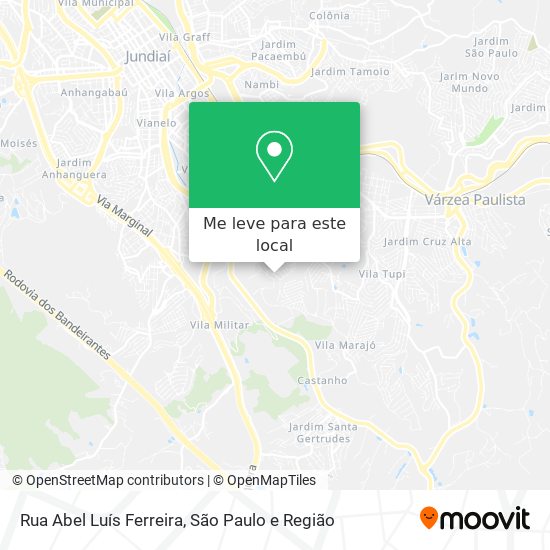 Rua Abel Luís Ferreira mapa