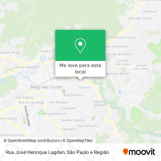 Rua José Henrique Lagden mapa