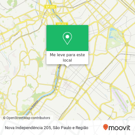 Nova Independência 205 mapa