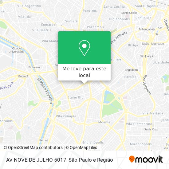 AV  NOVE DE JULHO 5017 mapa