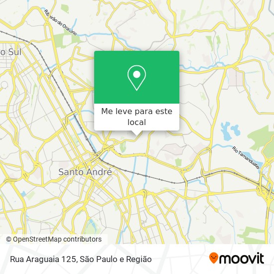 Rua Araguaia  125 mapa