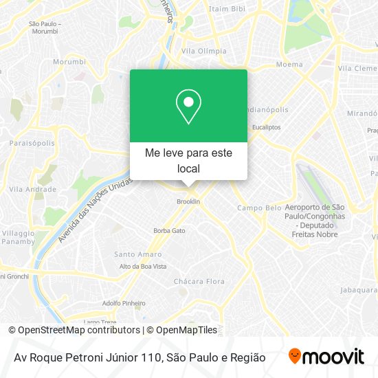 Av  Roque Petroni Júnior  110 mapa