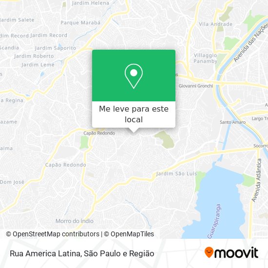 Rua America Latina mapa