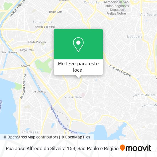 Rua José Alfredo da Silveira 153 mapa