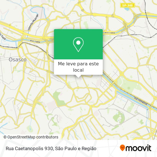 Rua Caetanopolis 930 mapa