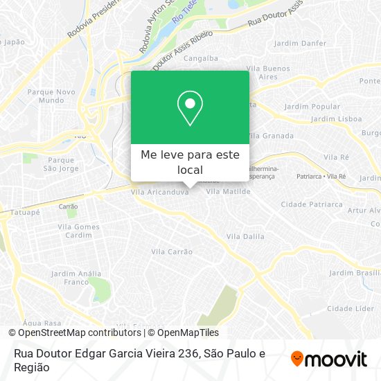 Rua Doutor Edgar Garcia Vieira 236 mapa