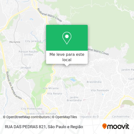 RUA DAS PEDRAS 821 mapa