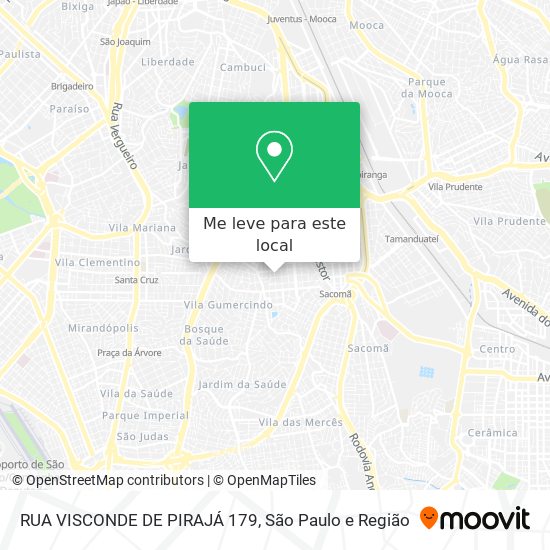 RUA VISCONDE DE PIRAJÁ  179 mapa