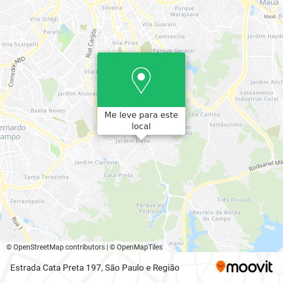 Estrada Cata Preta 197 mapa