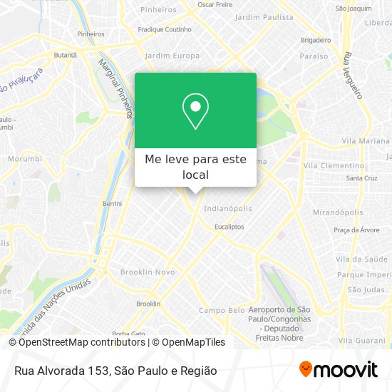 Rua Alvorada 153 mapa