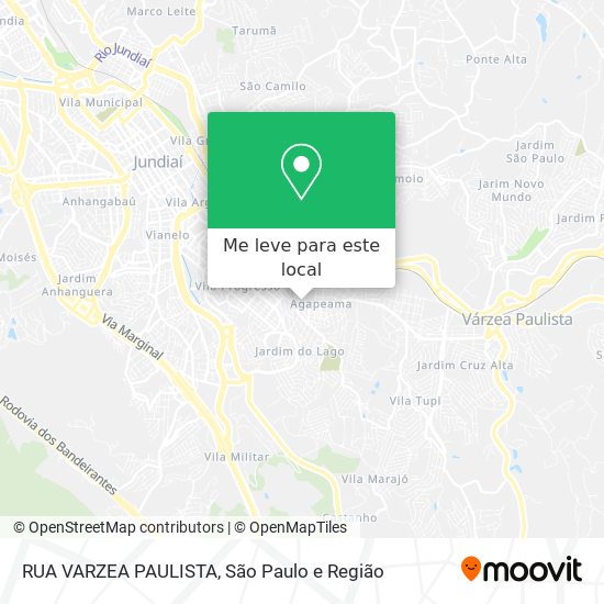 RUA VARZEA PAULISTA mapa