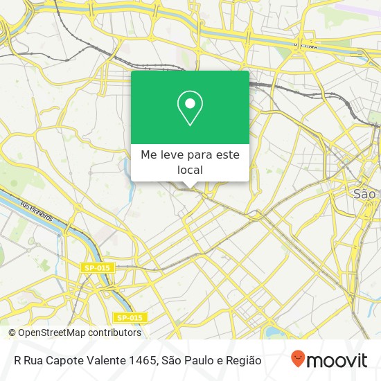 R  Rua Capote Valente 1465 mapa