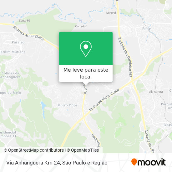 Via Anhanguera Km 24 mapa