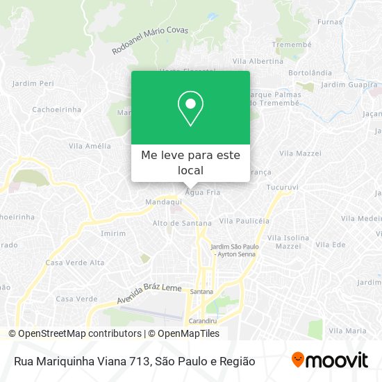 Rua Mariquinha Viana 713 mapa