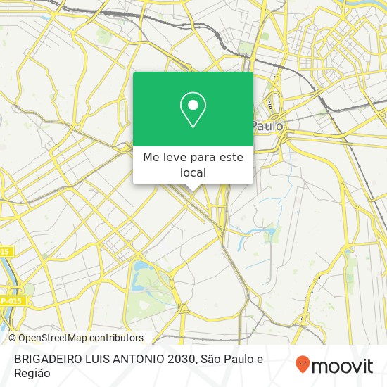 BRIGADEIRO LUIS ANTONIO 2030 mapa