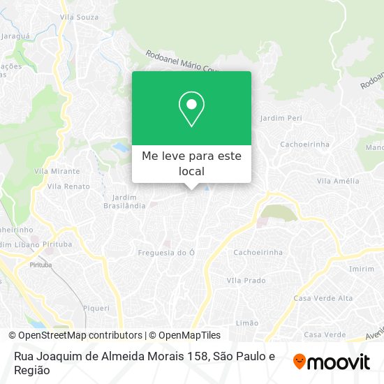 Rua Joaquim de Almeida Morais 158 mapa