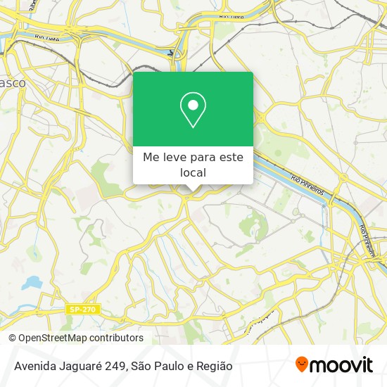 Avenida Jaguaré 249 mapa