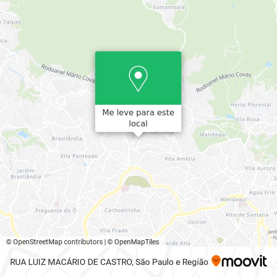 RUA LUIZ MACÁRIO DE CASTRO mapa