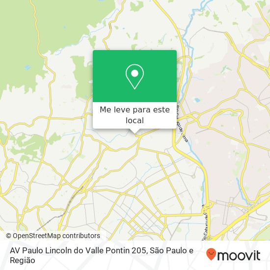 AV Paulo Lincoln do Valle Pontin 205 mapa