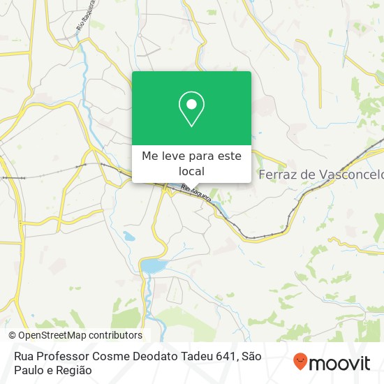 Rua Professor Cosme Deodato Tadeu 641 mapa