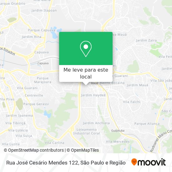 Rua José Cesário Mendes 122 mapa