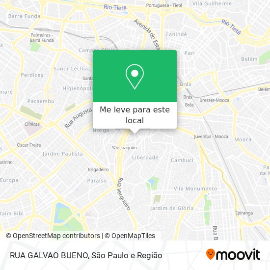 RUA GALVAO BUENO mapa