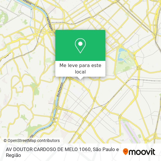 AV DOUTOR CARDOSO DE MELO 1060 mapa