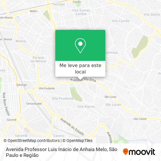 Avenida Professor Luis Inácio de Anhaia Melo mapa