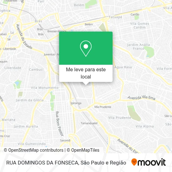 RUA DOMINGOS DA FONSECA mapa