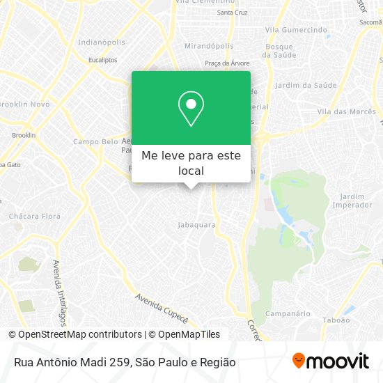 Rua Antônio Madi 259 mapa