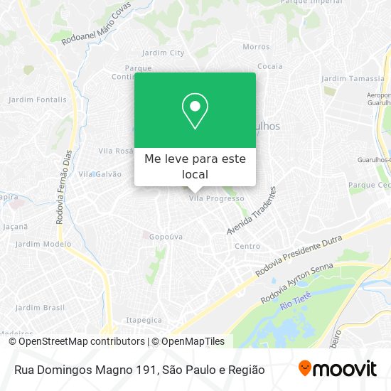 Rua Domingos Magno 191 mapa