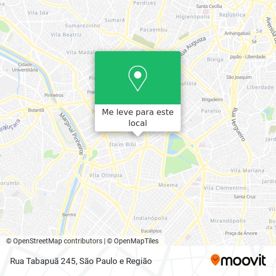 Rua Tabapuã 245 mapa