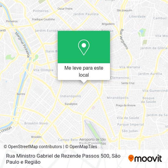 Rua Ministro Gabriel de Rezende Passos 500 mapa