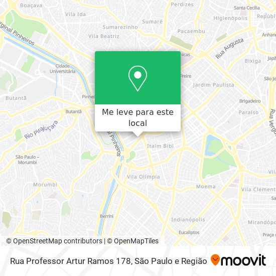 Rua Professor Artur Ramos 178 mapa