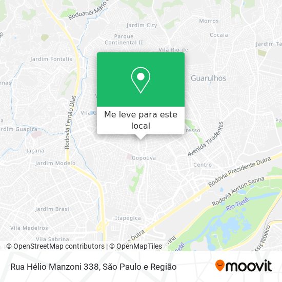 Rua Hélio Manzoni 338 mapa