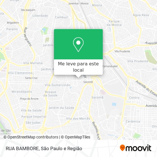 RUA BAMBORE mapa