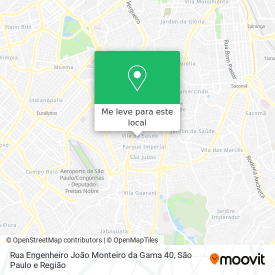 Rua Engenheiro João Monteiro da Gama 40 mapa