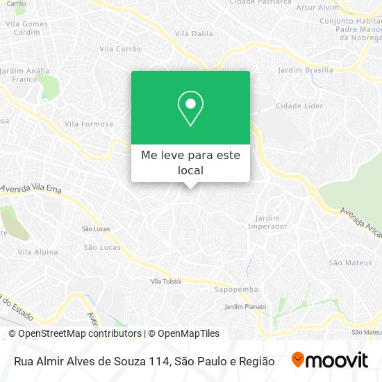 Rua Almir Alves de Souza 114 mapa