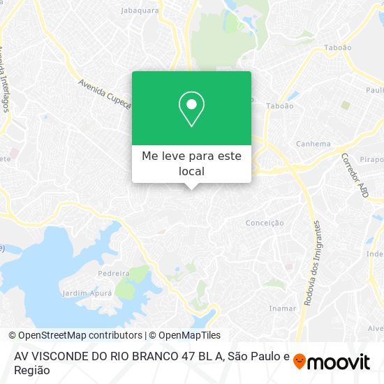 AV  VISCONDE DO RIO BRANCO 47 BL A mapa