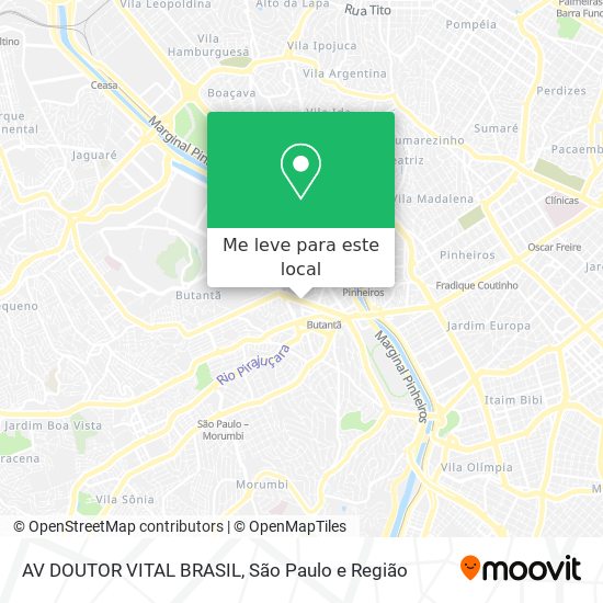 AV DOUTOR VITAL BRASIL mapa