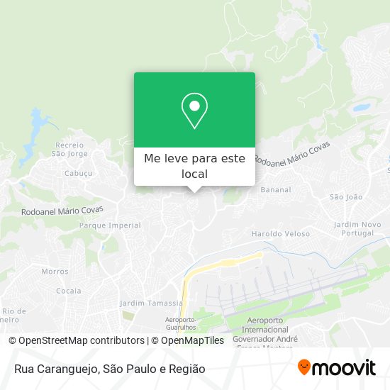 Rua Caranguejo mapa