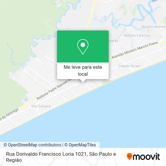 Rua Dorivaldo Francisco Loria 1021 mapa